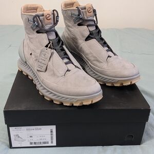 Men's Ecco Exostrike Dyneema Leather Boots Wild Dove Size EU 46 US 12-12.5